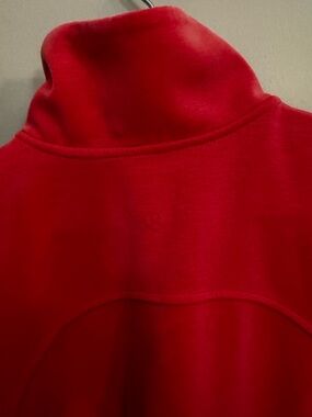 Red Quarter-Zip Sweatshirt